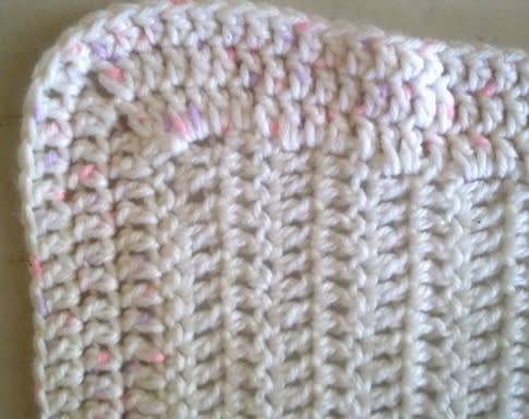 Lovely hand crochet baby blanket