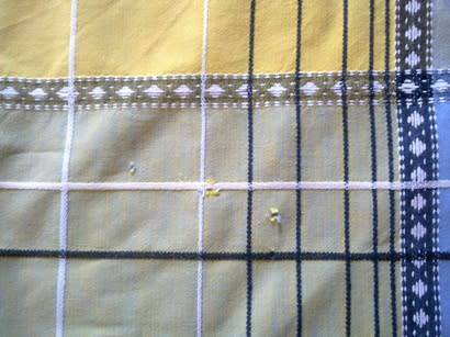 Matching pair of tea tablecloths and 12 napkins