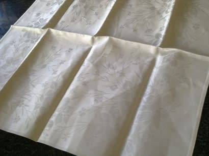 Individual Irish linen Damask dinner serviette