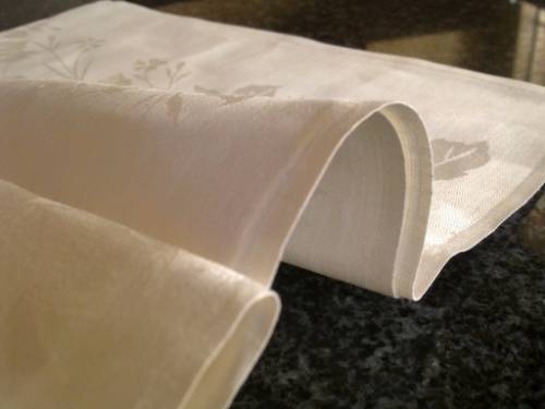 Individual Irish linen Damask dinner serviette