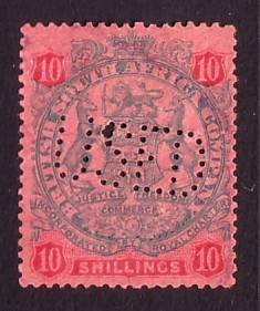 BSAC - RHODESIA  1896 Large Arms Issue DIE II  SACC 47  VFU