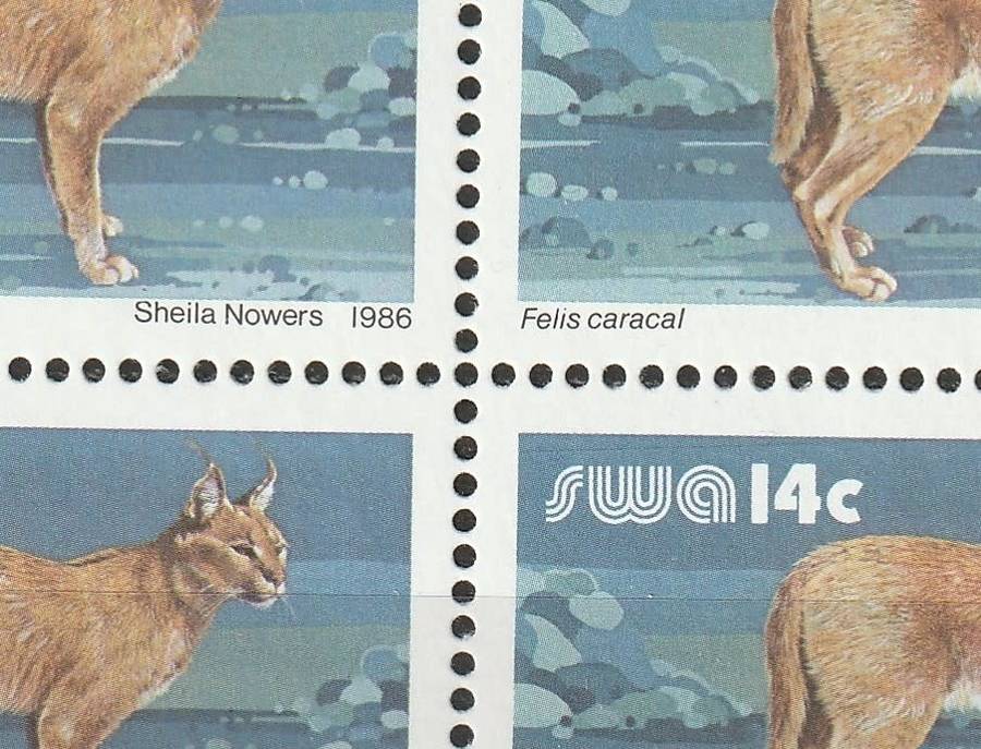 SWA -  3rd definitive Issue Complete set in 61 control blocks of four including all reprints **MNH**