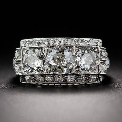 Vintage White Topaz 925 Silver Ring  Size 10