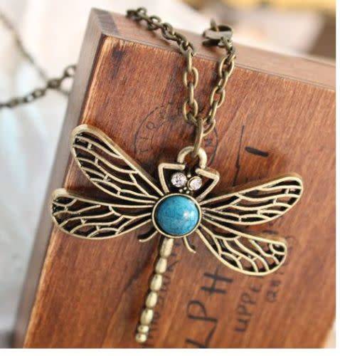 Pretty Dragonfly Themed Necklace