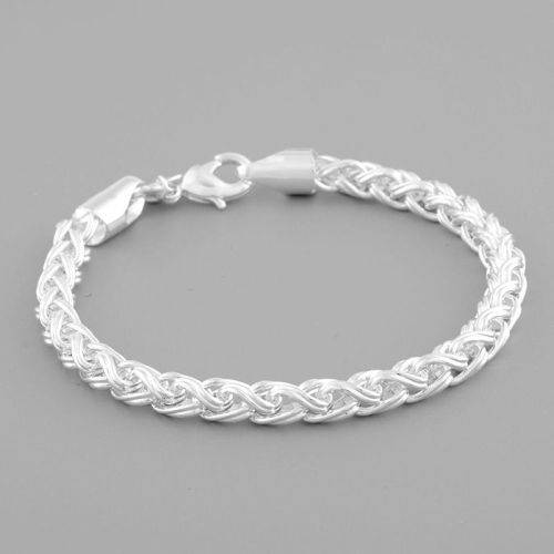Pretty Silver Twisted Rope Bracelet