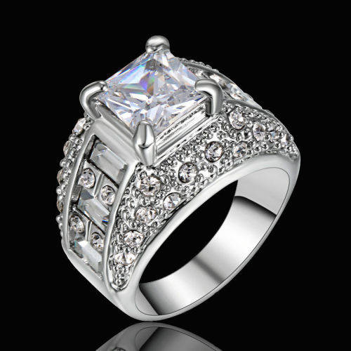 Classic Cluster Engagement Ring
