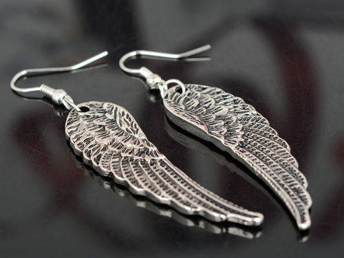 Tibet Silver Angel Wings Earrings Drop Dangle Earring