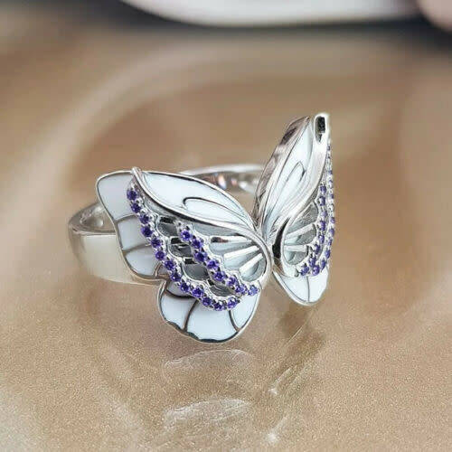 Silver Butterfly Ring