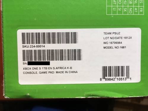 Xbox One S 1TB Console + Rare Replay & Gears of War UE [complete in box]