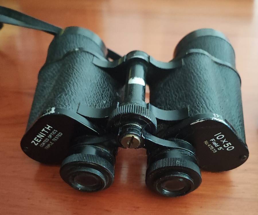 Zenith 10 x 50 binoculars. Slightly out of alignment..