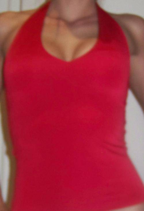 Red Halter Top - Size S