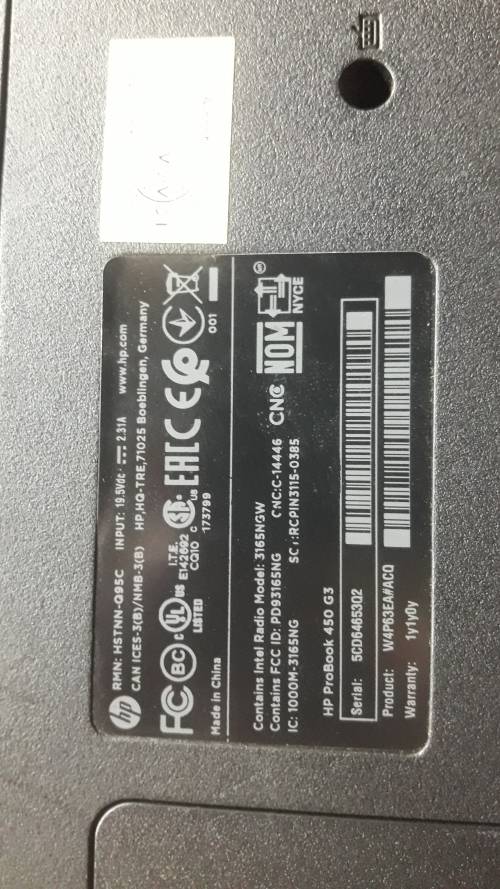 HP Probook 450 G3 ***Please Read***