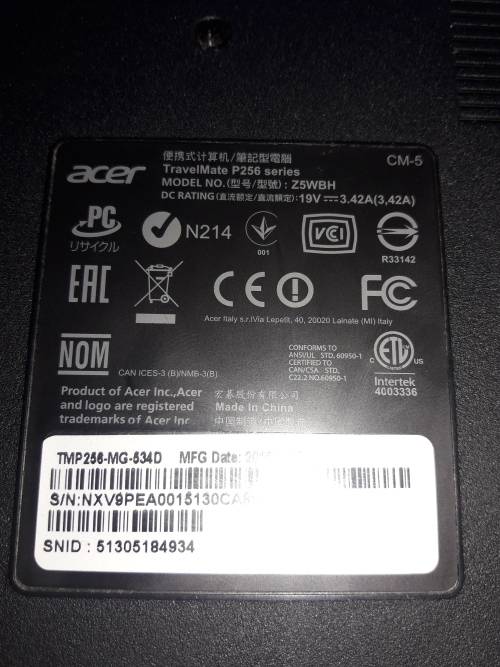 Acer Travelmate P256 Intel Core i5 1.7 GHz - Intel HD Graphics 4400 Laptop - please read first!