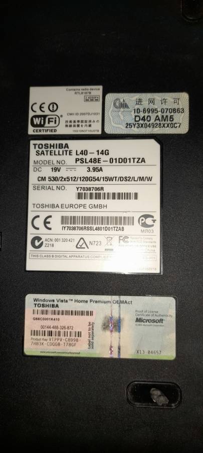 Laptops Combo - Toshiba Sattelite C850 & Toshiba Satellite L40  **Please Read
