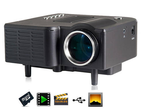 Portable Multimedia LED Projector Home Cinema Theater Support AV VGA USB SD