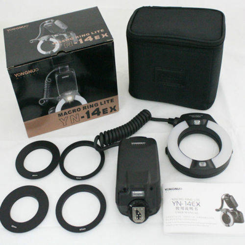 Yongnuo TTL Macro Ring Flash YN-14EX for Canon EOS DLSR as Canon MR-14EX