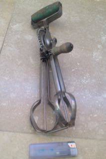Australian antique vintage  wood handled Whisk Egg Beater Swift Whip