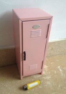 Barbie size pink gym school locker