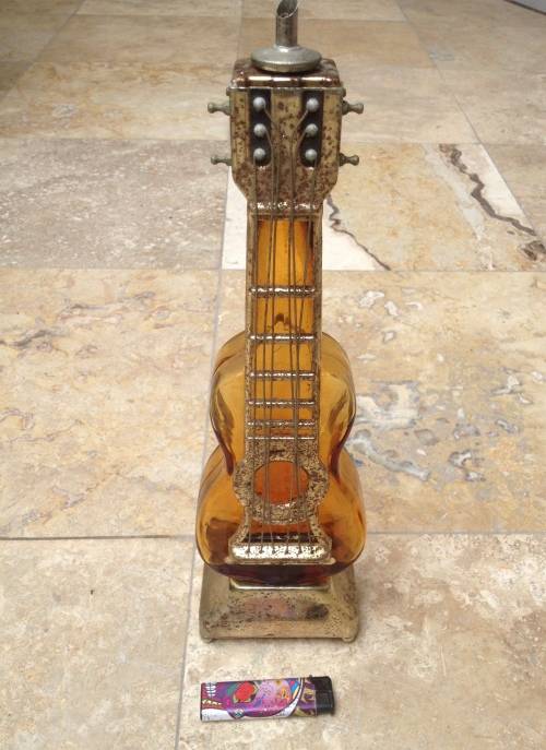 vintage banjo music decanter bottle