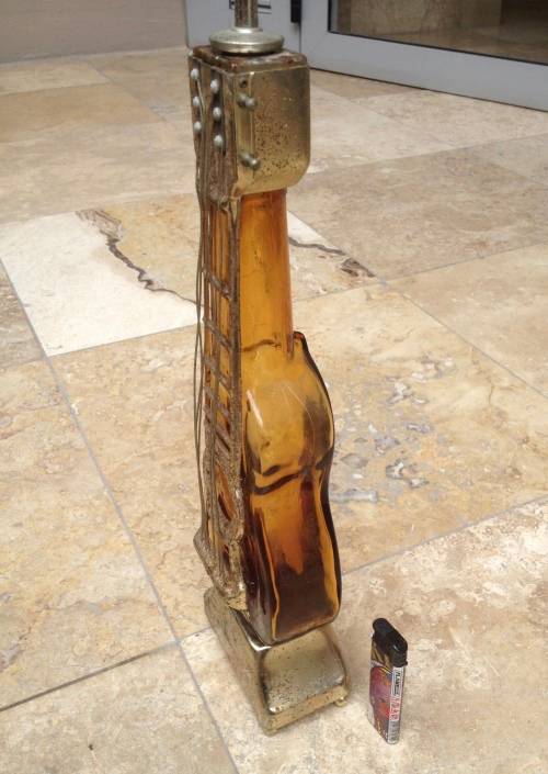 vintage banjo music decanter bottle