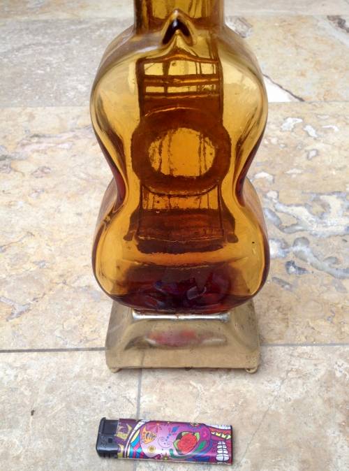 vintage banjo music decanter bottle