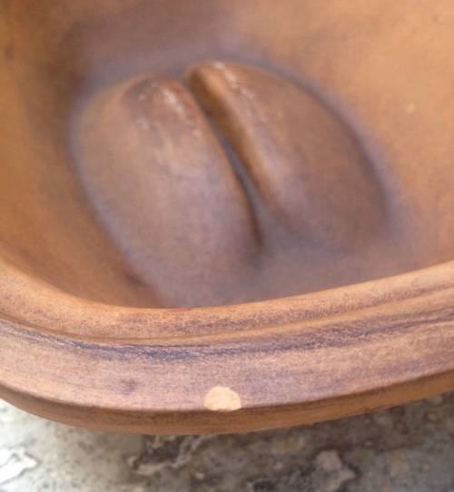 vintage West German Terracotta Romertopf Casserole Dish Bay 111