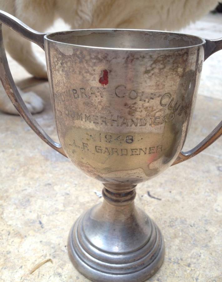3 vintage trophies , 1948 , 1955 and 1960