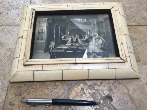 handmade bone picture frame