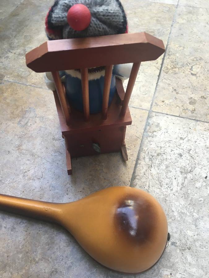 STEINBACH "Grandpa" Smoker & Musical S755 GERMAN Wooden Nutcracker S755 and banjo