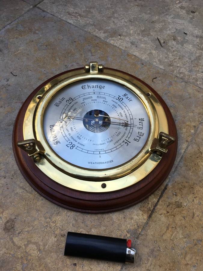 vintage weather master nautical barometer