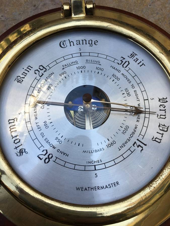 vintage weather master nautical barometer