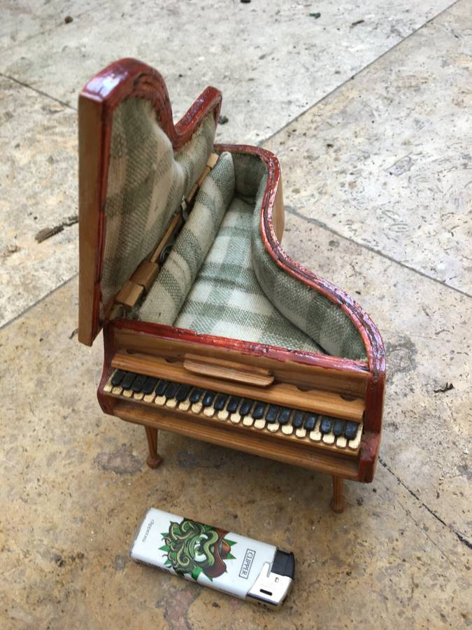 vintage Piano jewellery box , maria