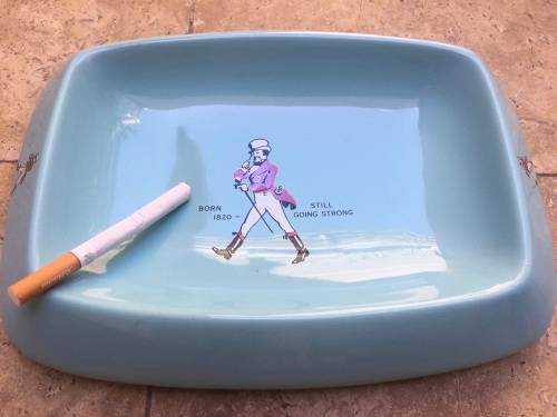 vintage Johnnie walker ashtray by Wade
