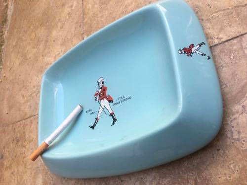 vintage Johnnie walker ashtray by Wade
