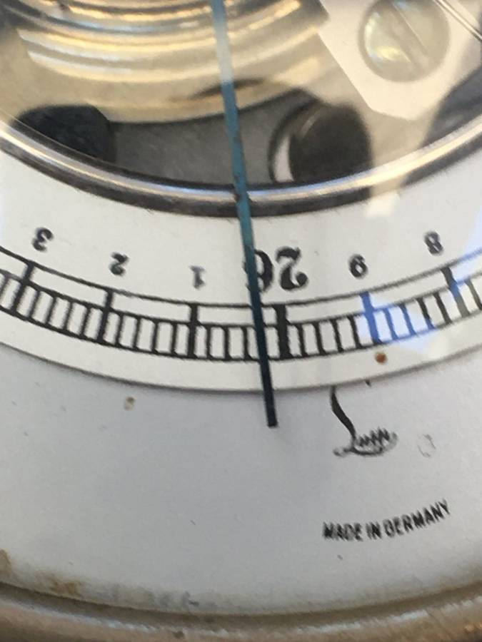 vintage lufft round barometer , Germany German