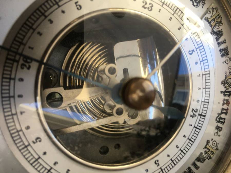 vintage lufft round barometer , Germany German