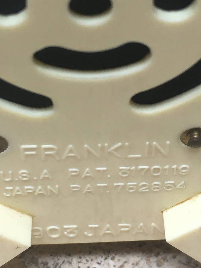 Vintage Franklin 8 Transistor Harp  Radio Japan , untested
