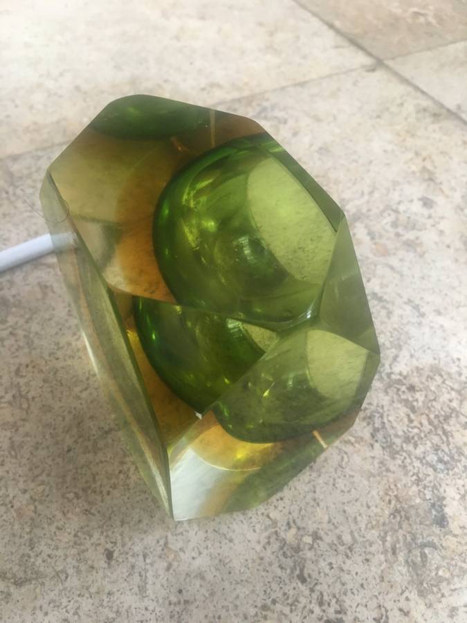 Vintage  Murano glass ashtray by Flávio poli