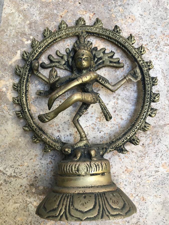 vintage brass shiva and brass tibetan Hongge Ganapati Ganesha lord god elephant pair