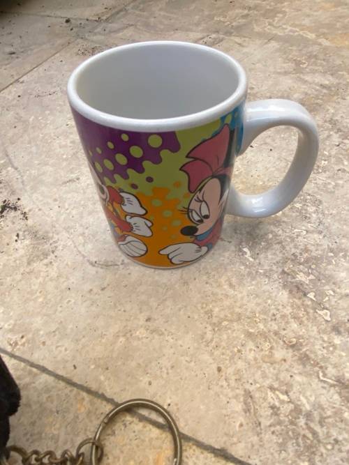 vintage disney doll mickey mouse doll keyring and coffee mug