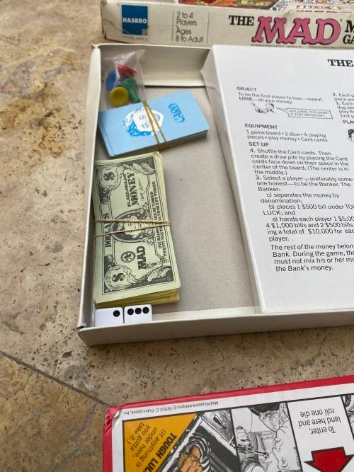 vintage mad magazine Game , parker brothers set complete