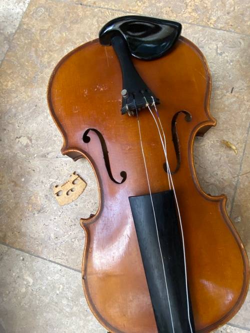 vintage violin COPY OF ANTONIUS STRADIVAIUS VIOLIN FACIEBAT CREMONA 1713 made in Germany