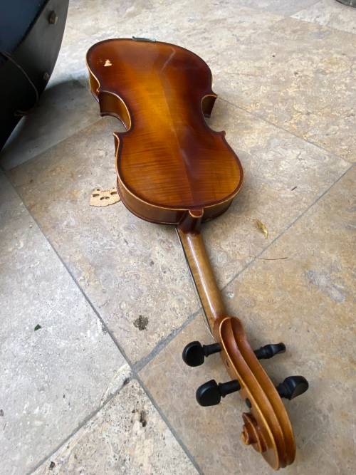 vintage violin COPY OF ANTONIUS STRADIVAIUS VIOLIN FACIEBAT CREMONA 1713 made in Germany