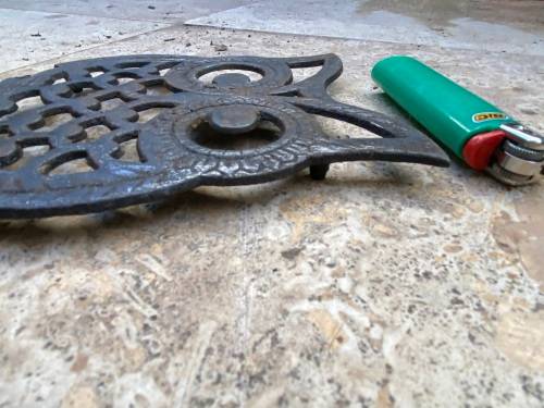 vintage cast iron owl trivet trivets lot of 4 Taiwan