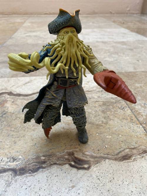 Disney Zizzle Davy Jones articulated figurine pirate figure