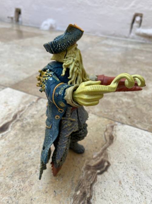 Disney Zizzle Davy Jones articulated figurine pirate figure