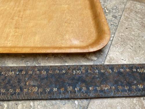 vintage  silva teak wood tray sweden 48cm x 37cm