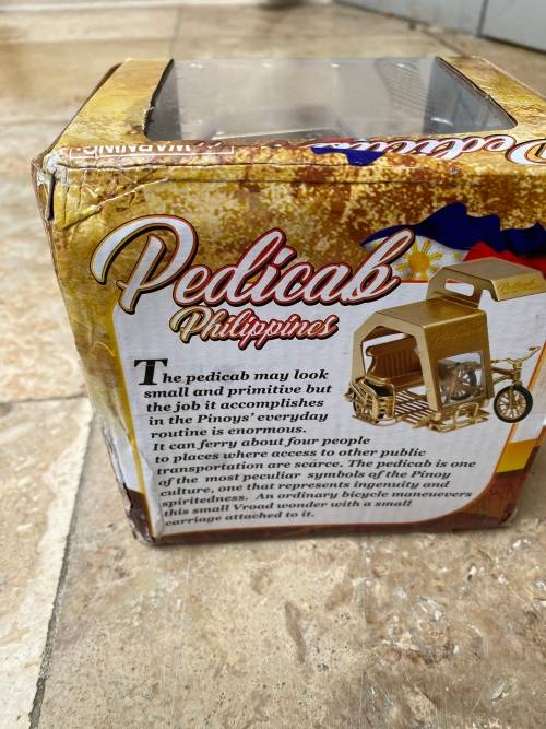 Philippine Pedicab Die Cast Metal Special Gold Edition