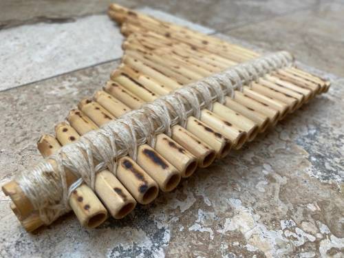 bamboo pan pipe flute 19 pipes