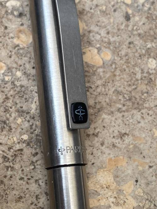 vintage Parker 10 mechanical pencil UK , zig 0.5 pencil and inoxcrom pen spain lot in parker case